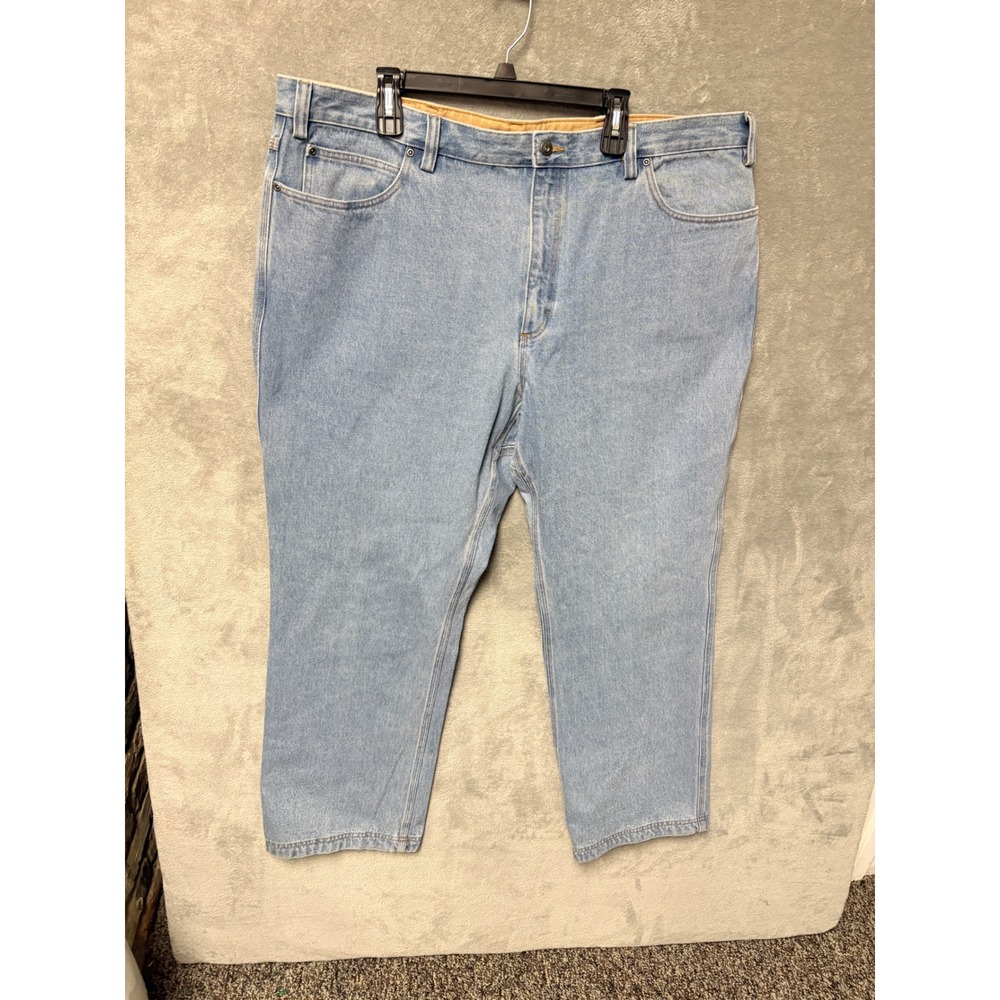 Duluth Trading Co‎ Mens Jeans Light Wash Denim Straight Fit 46x32 - Picture 5 of 12
